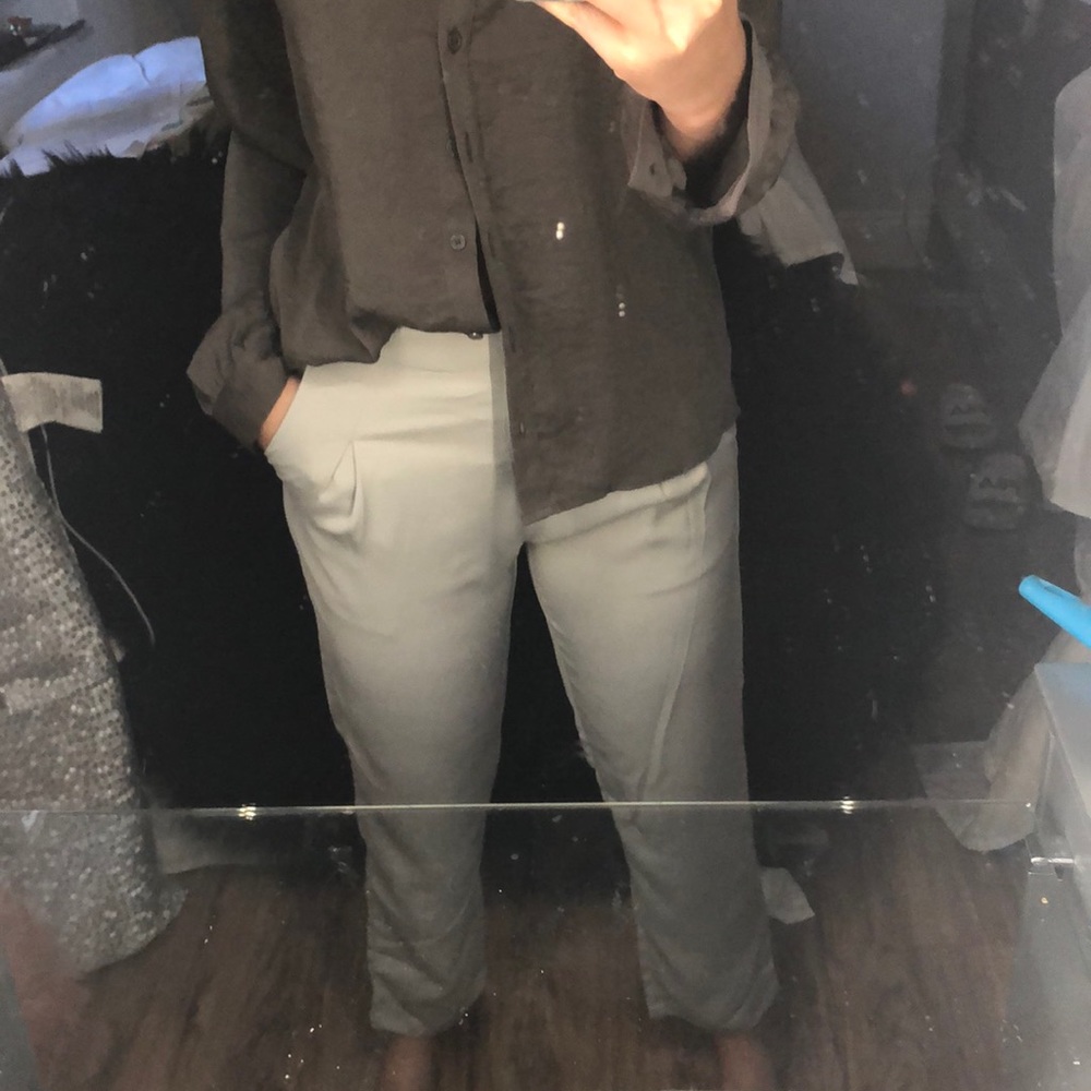 Pencil grey pants